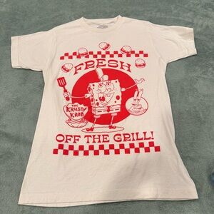 SpongeBob SquarePants Krusty Krab Fresh Off The Grill T-Shirt Size S Nickelodeon